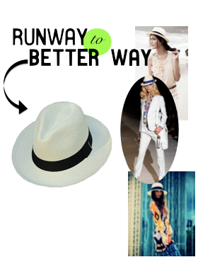 Runway to Better Way Her Panama Hat