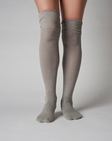 Ivy- Organic Cotton Thigh High Socks