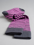 Annabel- Striped Organic Cotton Knee High Sock