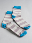 Lila- Striped Organic Cotton Socks