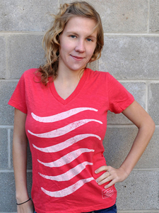 Women-red-wave-tee-2