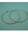 XL Gold or Silver Round Hoops
