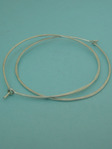 XL Gold or Silver Round Hoops