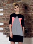Triangle Jersey Trapeze Dress