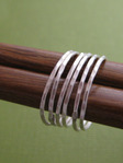 6 Silver Promise Rings