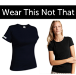 Womens Black Crewneck